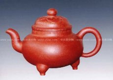 紫砂壶图片：如意三角鼎 - 美壶网