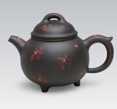 紫砂壶图片：三足印花 - 美壶网