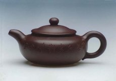 紫砂壶图片：扁腹（紫） - 美壶网