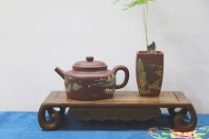 紫砂壶图片：泥绘德中壶（张烨泥绘） - 美壶网