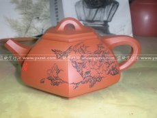 紫砂壶图片：六方石瓢 - 美壶网