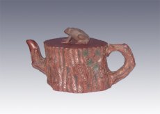 紫砂壶图片：蛤蟆树桩 - 美壶网