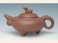 紫砂壶图片：三羊开泰 - 美壶网