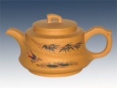 紫砂壶图片：飘逸金砂 - 美壶网