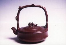 紫砂壶图片：三友提梁 - 美壶网