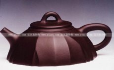 紫砂壶图片：筋纹石瓢 - 美壶网