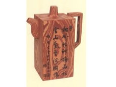 紫砂壶图片：绞泥天柱壶 - 美壶网