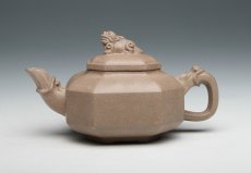 紫砂壶图片：四方抽角 - 美壶网