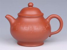 紫砂壶图片：潘壶（朱泥） - 美壶网