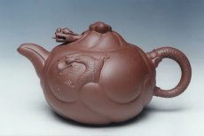 紫砂壶图片：鱼化龙（清水泥 - 美壶网