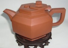 紫砂壶图片：六方抽盖 - 美壶网