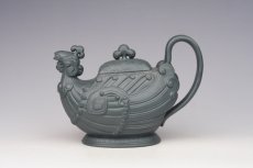 紫砂壶图片：孔雀壶 绿泥 - 美壶网