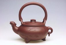紫砂壶图片：金凤提梁 - 美壶网