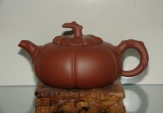 紫砂壶图片：柿扁壶 - 美壶网