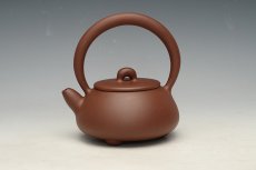 紫砂壶图片：提梁石瓢 - 美壶网