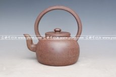 紫砂壶图片：玉色提梁 - 美壶网