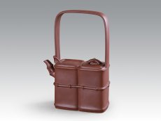 紫砂壶图片：双竹提梁壶 - 美壶网