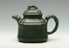 紫砂壶图片：四方竹鼎 - 美壶网