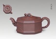 紫砂壶图片：八方竹 - 美壶网