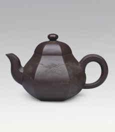 紫砂壶图片：六方梨形 - 美壶网