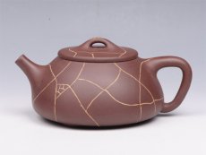 紫砂壶图片：开片石瓢 - 美壶网