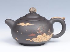 紫砂壶图片：香泉（山水） - 美壶网