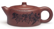 紫砂壶图片：八骏壶 - 美壶网