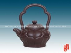 紫砂壶图片：菱花提梁 - 美壶网