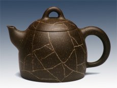 紫砂壶图片：冰纹秦权 - 美壶网