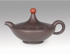 紫砂壶图片：滴水之恩  徐秉言 紫泥 - 美壶网