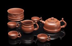 紫砂壶图片：竹运高升茶文具 - 美壶网