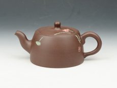 紫砂壶图片：井栏壶 350cc 原矿紫泥 - 美壶网