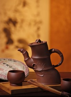 紫砂壶图片：竹林三杰系列 - 美壶网