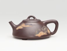 紫砂壶图片：扁石瓢 - 美壶网