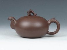 紫砂壶图片：龙凤如意   300cc - 美壶网