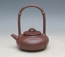 紫砂壶图片：韵竹提梁 - 美壶网