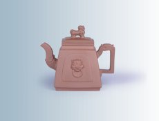 紫砂壶图片：狮面壶 - 美壶网