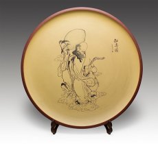 紫砂壶图片：献寿挂盘 - 美壶网