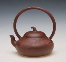 紫砂壶图片：葫芦提梁 - 美壶网