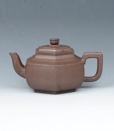 紫砂壶图片：六方雪华 - 美壶网