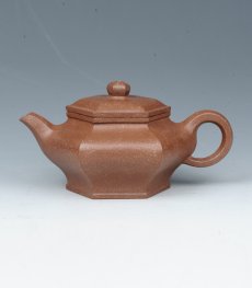 紫砂壶图片：六方矮宫灯 - 美壶网