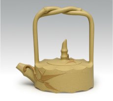 紫砂壶图片：竹节提梁 拷贝 - 美壶网