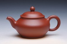 紫砂壶图片：神灯壶 大红袍 - 美壶网