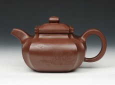 紫砂壶图片：四方抽角 - 美壶网