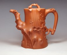 紫砂壶图片：梅开五福（高） - 美壶网