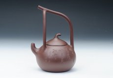 紫砂壶图片：南瓜提梁 - 美壶网