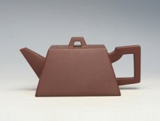 紫砂壶图片：升方 泥料：拼紫泥 - 美壶网