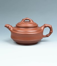 紫砂壶图片：双线竹鼓 - 美壶网