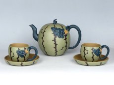 紫砂壶图片：西瓜套壶 - 美壶网