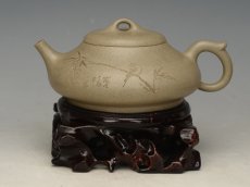 紫砂壶图片：灰段系列6  容量：300cc - 美壶网